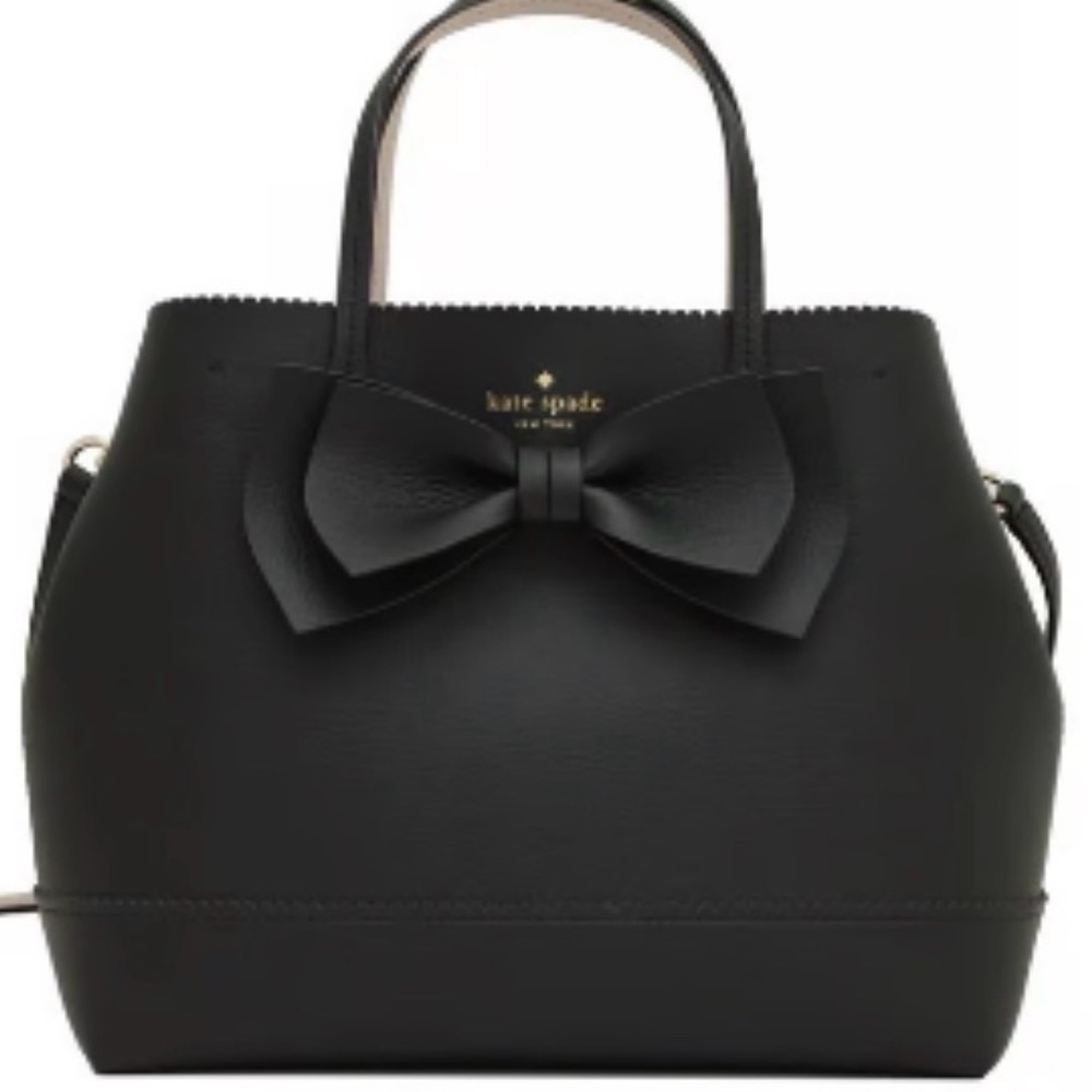 Kate Spade Black Tote with Bow Accent